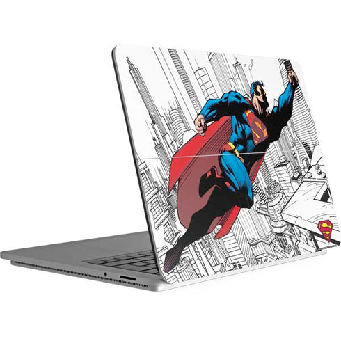 DC Comics Superman Flying Over City Pose Surface Laptop Studio Skin
